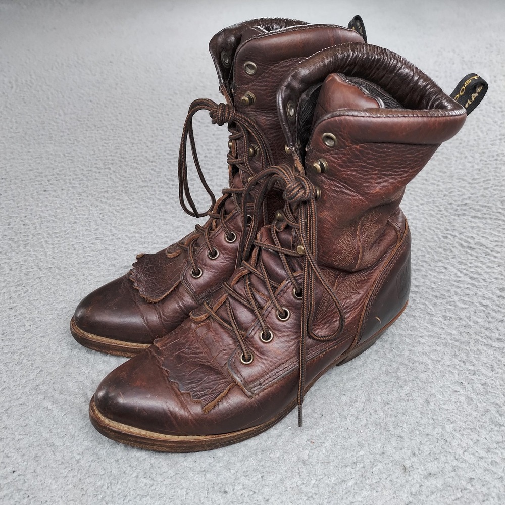 Dan Post Boots Womens Size 6.5 Brown Lace Up Ankle Western Leather DP69787